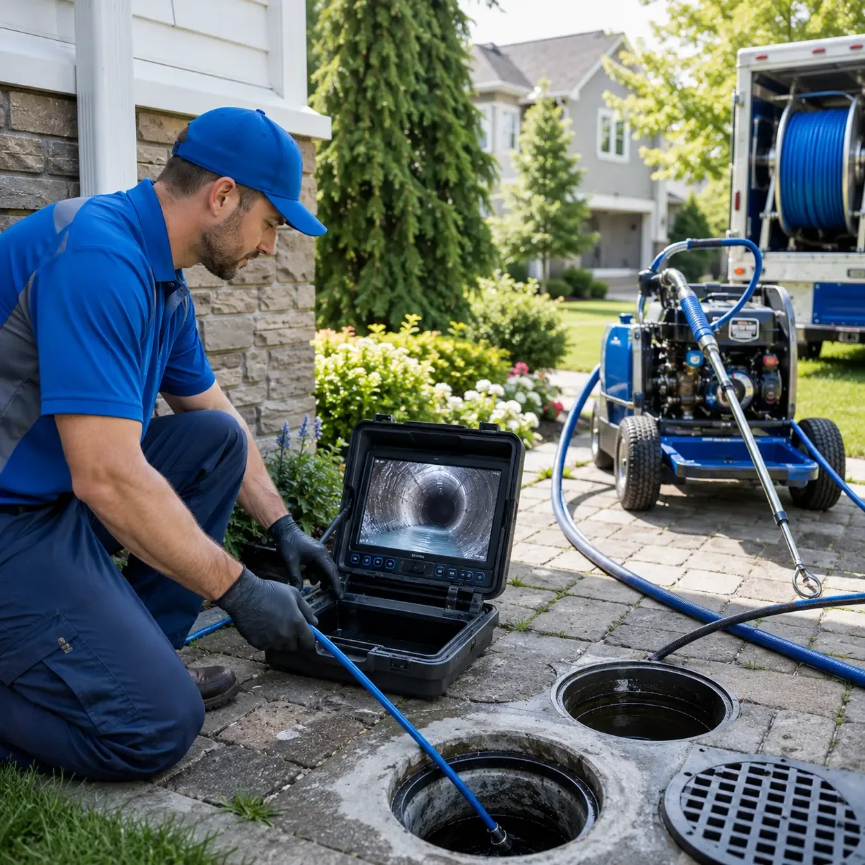 Outdoor drain cleaning professionals serving Cable, WI